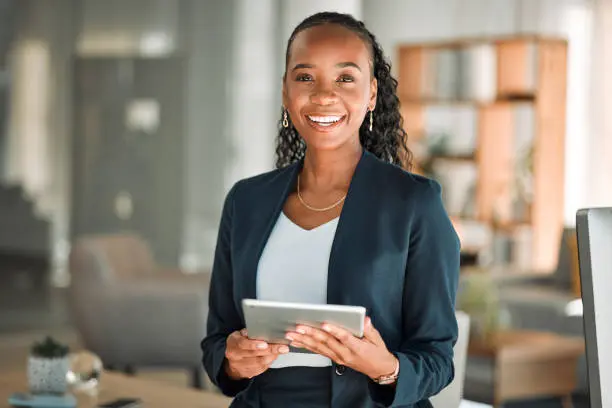 Photo of a female lawyer smiling, helix group